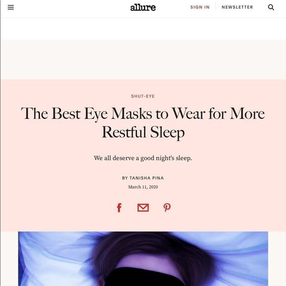 FREE People NWOT starry-eyed mask sleep care face cushion mask eye care selfcare - Picture 6 of 8
